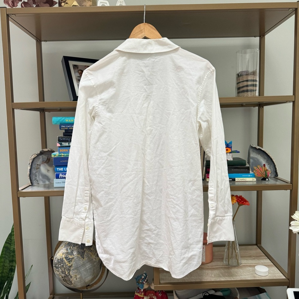 Theory Button Up Collared Blouse - Picture 3 of 6